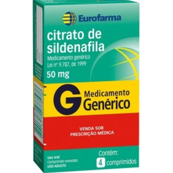 Citrato de Sildenafila 50mg - 4 COMPRIMIDOS